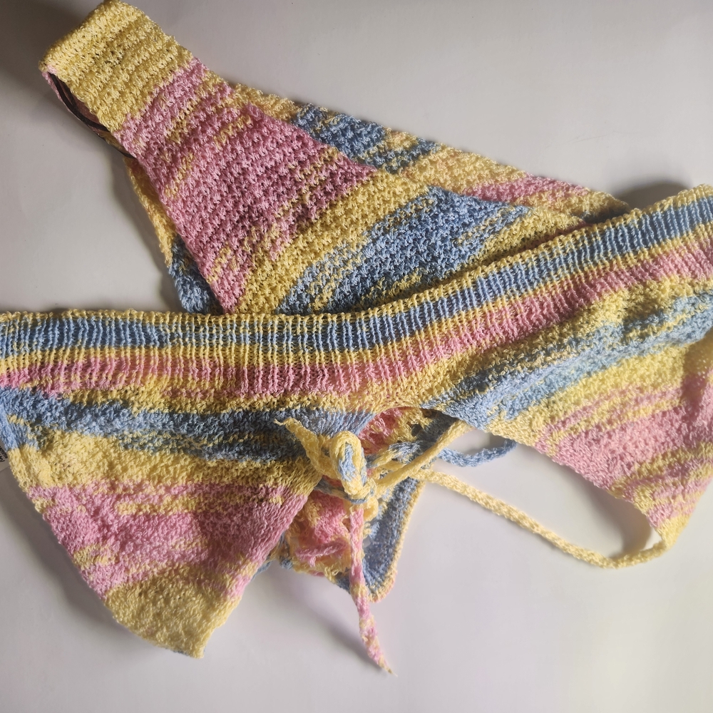 SHEIN Multicolor Knit Bikini